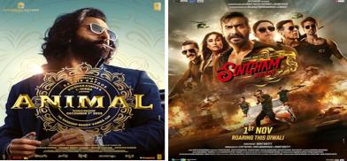Animal and Singham 3 movie poster Animal and Singham 3 movie poster