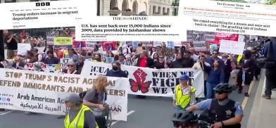 Immigrant deportations spark protests across the U.S. (Collage by Regina Johnson)