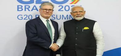 PM Modi and UK PM Keir Starmer PM Modi and UK PM Keir Starmer