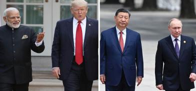 Narendra Modi and Donald Trump, Xi Jinping and Vladimir Putin