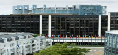European Parliament building in Strasbourg, France (photo by EP)