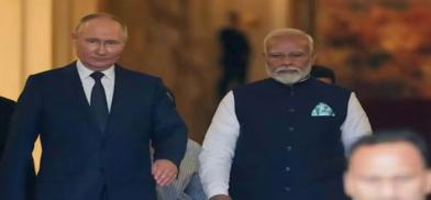 Russian President Vladimir Putin and Indian Prime Minister Narendra Modi 