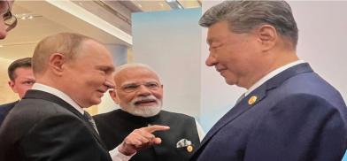 Xi, Putin and Modi in Tianjin