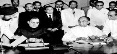 Rajiv Gandhi in Colombo