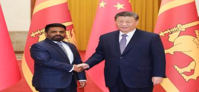 Xi Jinping with Sri Lankan President