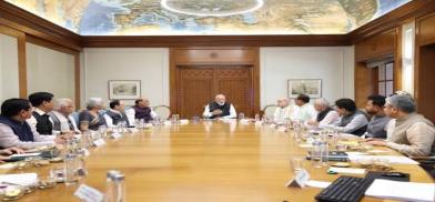 Modi presiding over cabinet
