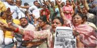 Kashmiris protesting in Srinagar against Pahalgam attack Kashmiris protesting in Srinagar against Pahalgam attack