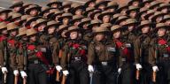 Gorkha Regiment marching on Republic Day