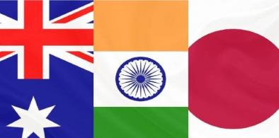Australia-India-Japan flags (File)