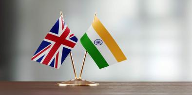 UK-India flags (File)