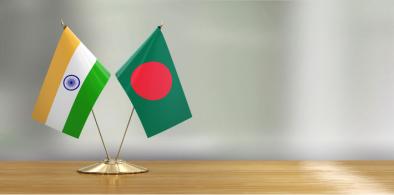 Bangladesh-India flags (File)