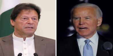 Biden and Pakistan PM (File)