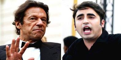 Pakistan PM Imran Khan and Bilawal Bhutto Zardari