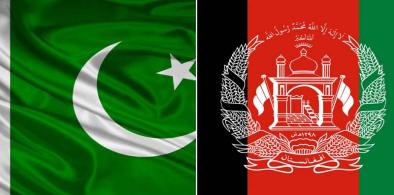Afghanistan-Pakistan flags (File)