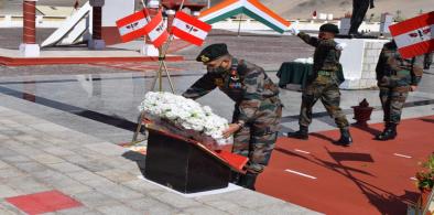 Indian Army pays tribute to soldiers killed in India-China Galwan valley clash