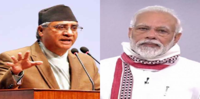 Indian PM Modi speaks to Nepal PM Deuba