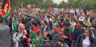Afghan diaspora protests against Taliban in London