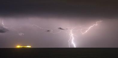 Lightning strikes in Bangladesh