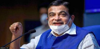 India's Minister for Road Transport and Highways Nitin Gadkari 