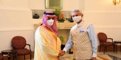 Saudi Foreign Minister Prince Faisal bin Farhan al Saud met on Sunday with India External Affairs Minister S Jaishankar