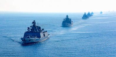 Indian Navy exercises in Indian Ocean