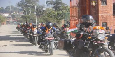 India, Nepal motorcycle rally