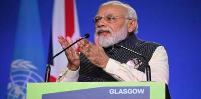 Indian Prime Minister Narendra Modi speaks during on day three of the U.N. Climate Summit (COP26) in Glasgow, Scotland(Photo: Lokmat)