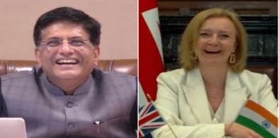 UK and India trade: Piyush Goyal and Anne-Marie Trevelyan (Photo: Twitter)