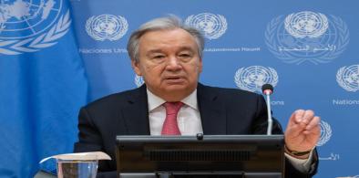 United Nations Secretary-General Antonio Guterres speaks at a news conferfence at the UN headquarters in New York on Friday, January 21, 2022. (Photo: UN)