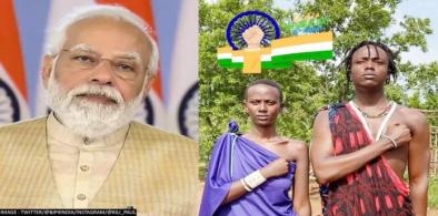 Tanzanian video blogger is 'inspired' by Modi's praise (Photo: Twitter)