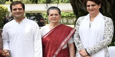 Sonia Gandhi, Rahul Gandhi and Priyanka Gandhi (Photo: Twitter)