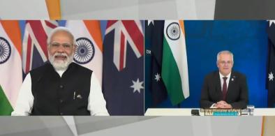 India-Australia virtual summit (Photo: Youtube)