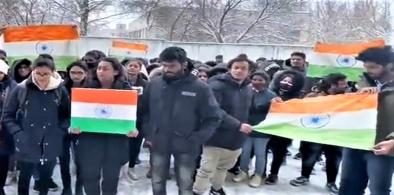 Indian students trapped in Sumy, Ukraine, make an appeal for evacuation from the country invaded by Russia. (Photo: Twitter)