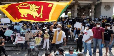 Massive protests in Colombo against Sri Lankan government as opposition plans no-confidence motion