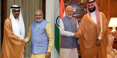 Prime Minister Narendra Modi with Gulf leaders
