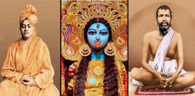 Swami Vivekananda, Goddess Kali and Ramkrishna Paramhans