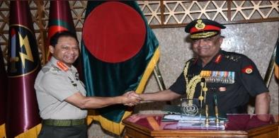 Indian Army chief, General Manoj Pande visited Dhaka (Photo: Twitter)