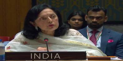 India’s Permanent Representative Ruchira Kamboj speaks at the United Nations Security Council on Monday, August 22, 2022. (Photo Source: UN)