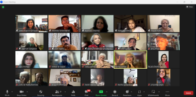 ‘Celebrating Love: Beyond Borders and Boundaries’ - a discussion by Southasia Peace Action Network. Screenshot of virtual event.
