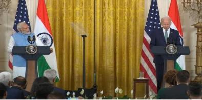 PM Modi and US President Joe Biden addressed a joint-press conference (Photo: PMO Twitter)