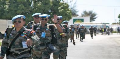  Indian peacekeepers from the Central Reserve Police leave Haiti after the end of United Nations peacekeeping operations there in 2019. (File Photo: UN)