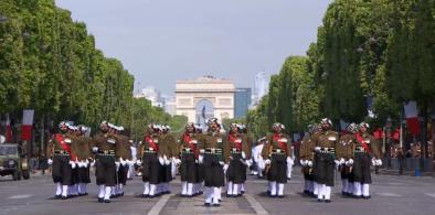 Indian contingent marching in Paris on Bastille Day this month (Photo: Youtube)