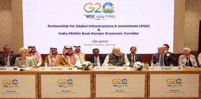 Modi announcing India MIddle East Corridor at G20 (Photo: Twitter)