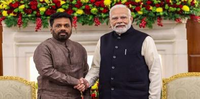Prime Minister Narendra Modi with Sri Lankan President Anura Kumara Dissanayake