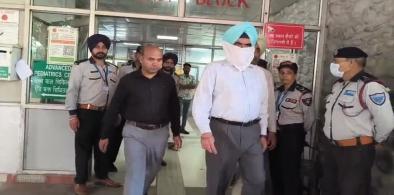 Punjab Police DIG Bhullar being arrested