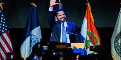 Zohran Mamdani making victory speech