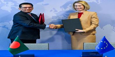 Khalilur-Rahman (Minister of Foreign Affairs of Bangladesh), Kaja KALLAS-(High Representative of the EU for Foreign Affairs and Security Policy): (photo-by-EU)