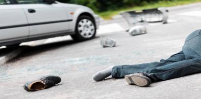 Pedestrian killed in road accident