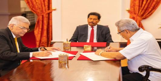 Prime Minister Ranil Wickremesinghe and President Gotabaya Rajapaksa(Photo: Twitter)