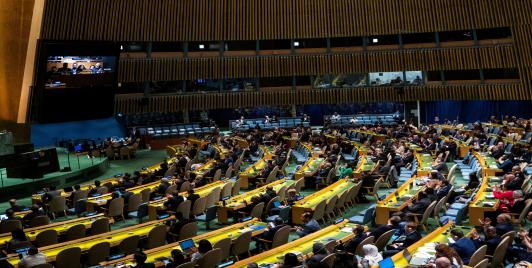 UNGA votes to upgrade Palestine’s membership to special status (Photo: UN)